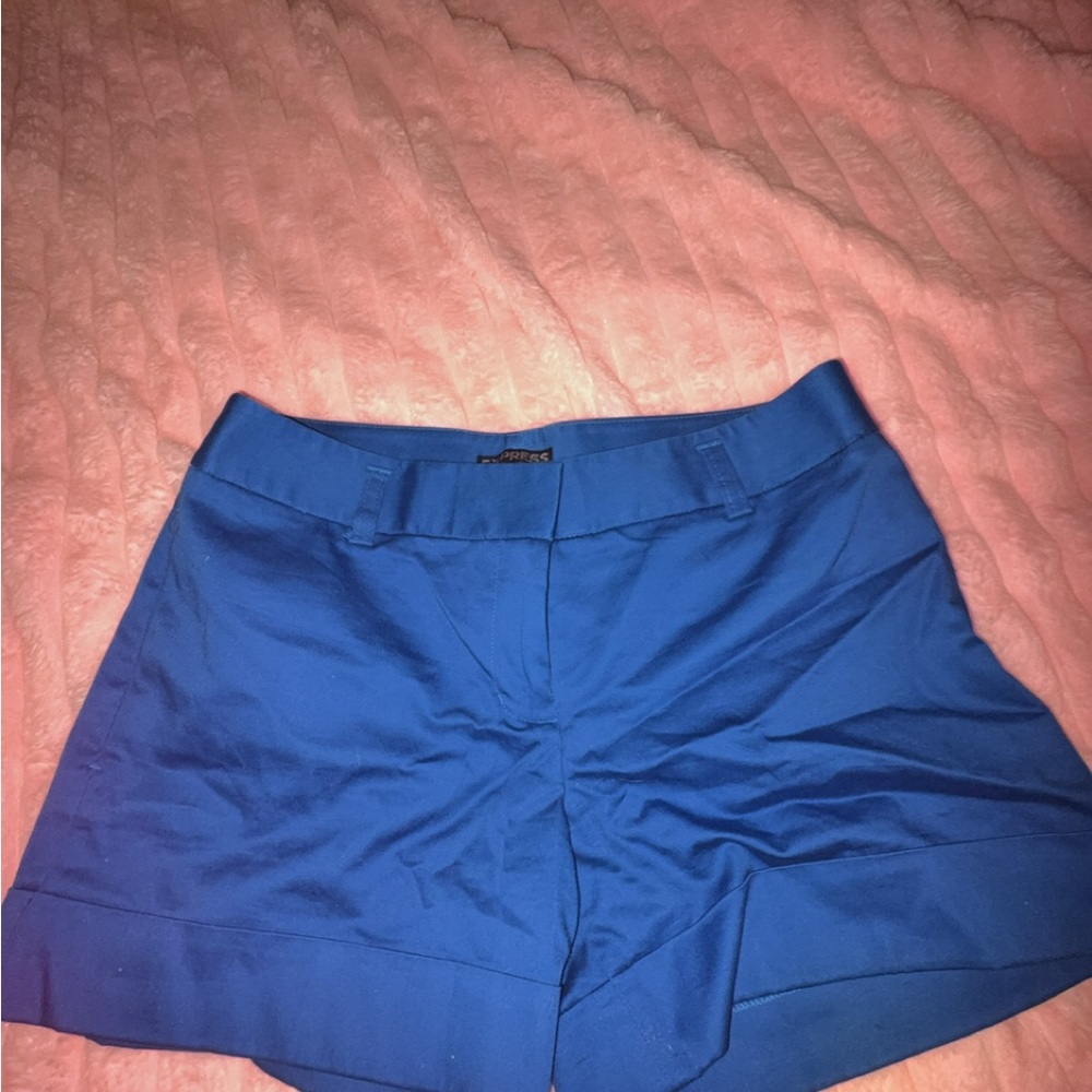 Express Royal Blue High Waist Women's Shorts